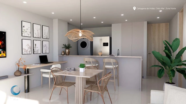 Render 1 del Apartamento Tipo 03 - Bulan Sky Line Cartagena