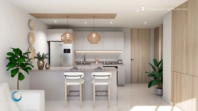 Render 1 del Apartamento Tipo 09 - Bulan Sky Line Cartagena